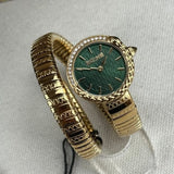 Buy Shop Just Cavalli Enchanting Green Dial Gold Steel Strap Watch for Women - JC1L301M0035 USA Online