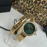 Buy Shop Just Cavalli Enchanting Green Dial Gold Steel Strap Watch for Women - JC1L301M0035 USA Online