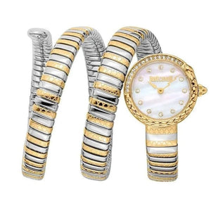 Buy Shop Just Cavalli Enchanting Mother of Pearl Dial Two Tone Steel Strap Watch for Women - JC1L302M0055 USA Online
