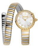 Buy Shop Just Cavalli Enchanting Silver Dial Two Tone Steel Strap Watch for Women - JC1L301M0065 USA Online