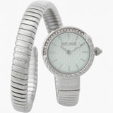 Buy Shop Just Cavalli Enchanting Tifanny Blue Dial Silver Steel Strap Watch for Women - JC1L301M0015 USA Online