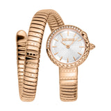 Buy Shop Just Cavalli Enchanting White Dial Rose Gold Steel Strap Watch for Women - JC1L301M0045 USA Online