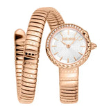 Buy Shop Just Cavalli Enchanting White Dial Rose Gold Steel Strap Watch for Women - JC1L301M0045 USA Online