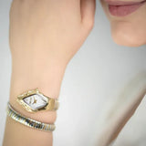 Buy Shop Just Cavalli Ferocious Mother of Pearl White Dial Two Tone Steel Strap Watch for Women - JC1L306M0065 USA Online