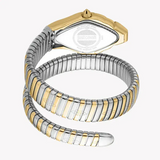 Buy Shop Just Cavalli Ferocious Mother of Pearl White Dial Two Tone Steel Strap Watch for Women - JC1L306M0065 USA Online