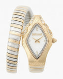 Buy Shop Just Cavalli Ferocious Mother of Pearl White Dial Two Tone Steel Strap Watch for Women - JC1L306M0065 USA Online