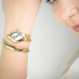 Buy Shop Just Cavalli Ferocious Silver Dial Gold Steel Strap Watch for Women - JC1L306M0035 USA Online