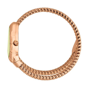 Buy Shop Just Cavalli Fiamma Green Dial Rose Gold Steel Strap Watch for Women - JC1L426M0045 USA Online