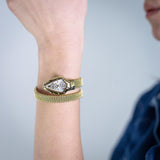 Buy Shop Just Cavalli Fiamma Silver Dial Gold Steel Strap Watch for Women - JC1L426M0025 USA Online