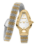 Buy Shop Just Cavalli Fiamma Silver Dial Two Tone Steel Strap Watch for Women - JC1L426M0055 USA Online