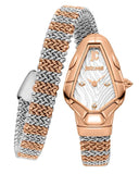 Buy Shop Just Cavalli Fiamma Silver Dial Two Tone Steel Strap Watch for Women - JC1L426M0065 USA Online