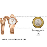 Buy Shop Just Cavalli Fiore Silver Dial Rose Gold Steel Strap Watch for Women - JC1L354M0045 USA Online