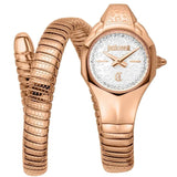 Buy Shop Just Cavalli Fiore Silver Dial Rose Gold Steel Strap Watch for Women - JC1L354M0045 USA Online