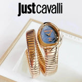 Buy Shop Just Cavalli Glam Evo 4 Blue Dial Rose Gold Steel Strap Watch for Women - JC1L229M0055 USA Online