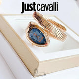 Buy Shop Just Cavalli Glam Evo 4 Blue Dial Rose Gold Steel Strap Watch for Women - JC1L229M0055 USA Online