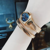 Buy Shop Just Cavalli Glam Evo 4 Blue Dial Rose Gold Steel Strap Watch for Women - JC1L229M0055 USA Online