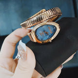 Buy Shop Just Cavalli Glam Evo 4 Blue Dial Rose Gold Steel Strap Watch for Women - JC1L229M0055 USA Online