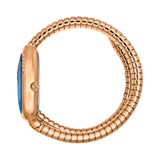 Buy Shop Just Cavalli Glam Evo 4 Blue Dial Rose Gold Steel Strap Watch for Women - JC1L229M0055 USA Online