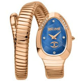 Buy Shop Just Cavalli Glam Evo 4 Blue Dial Rose Gold Steel Strap Watch for Women - JC1L229M0055 USA Online