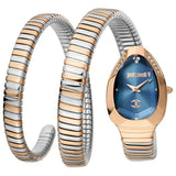 Buy Shop Just Cavalli Glam Evo 4 Blue Dial Two Tone Steel Strap Watch for Women - JC1L209M0085 USA Online
