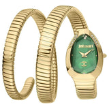 Buy Shop Just Cavalli Glam Evo 4 Green Dial Gold Steel Strap Watch for Women - JC1L209M0045 USA Online
