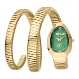 Buy Shop Just Cavalli Glam Evo 4 Green Dial Gold Steel Strap Watch for Women - JC1L209M0045 USA Online