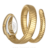 Buy Shop Just Cavalli Glam Evo 4 Green Dial Gold Steel Strap Watch for Women - JC1L229M0035 USA Online