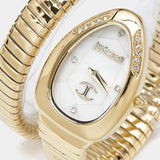 Buy Shop Just Cavalli Glam Evo 4 Mother of Pearl Dial Gold Steel Strap Watch for Women - JC1L229M0025 USA Online