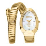 Buy Shop Just Cavalli Glam Evo 4 Mother of Pearl Dial Gold Steel Strap Watch for Women - JC1L229M0025 USA Online