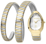 Buy Shop Just Cavalli Glam Evo 4 White Dial Two Tone Steel Strap Watch for Women - JC1L209M0065 USA Online