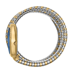 Buy Shop Just Cavalli Glam Evo 5 Blue Dial Two Tone Steel Strap Watch for Women - JC1L228M0075 USA Online