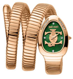 Buy Shop Just Cavalli Glam Evo 5 Green Dial Rose Gold Steel Strap Watch for Women - JC1L228M0055 USA Online