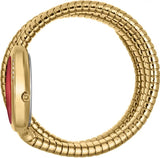 Buy Shop Just Cavalli Glam Evo 5 Red Dial Gold Steel Strap Watch for Women - JC1L228M0045 USA Online