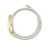 Buy Shop Just Cavalli Glam Evo 9 White Dial Two Tone Steel Strap Watch for Women - JC1L224M0065 USA Online