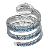 Buy Shop Just Cavalli Glam Snake Blue Dial Multicolor Steel Strap Watch for Women - JC1L163M0225 USA Online