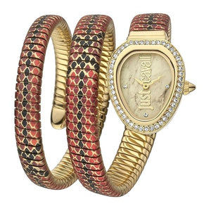 Buy Shop Just Cavalli Glam Snake Gold Dial Multicolor Steel Strap Watch for Women - JC1L163M0245 USA Online