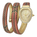 Buy Shop Just Cavalli Glam Snake Gold Dial Multicolor Steel Strap Watch for Women - JC1L163M0245 USA Online