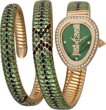 Buy Shop Just Cavalli Glam Snake Green Dial Multicolor Steel Strap Watch for Women - JC1L163M0265 USA Online