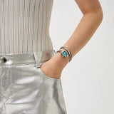 Buy Shop Just Cavalli Lady Snake Blue Dial Silver Steel Strap Watch for Women - JC1L249M0015 USA Online