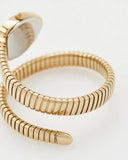 Buy Shop Just Cavalli Lady Snake Red Dial Gold Steel Strap Watch for Women - JC1L249M0025 USA Online