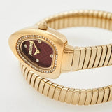 Buy Shop Just Cavalli Lady Snake Red Dial Gold Steel Strap Watch for Women - JC1L249M0025 USA Online