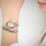 Buy Shop Just Cavalli Lady Snake Silver Dial Two Tone Steel Strap Watch for Women - JC1L249M0055 USA Online