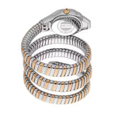 Buy Shop Just Cavalli Lady Snake Silver Dial Two Tone Steel Strap Watch for Women - JC1L249M0065 USA Online