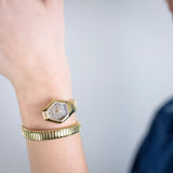 Buy Shop Just Cavalli Lunara Gold Dial Gold Steel Strap Watch for Women - JC1L397M0035 USA Online