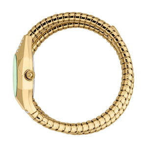 Buy Shop Just Cavalli Lunara Green Dial Gold Steel Strap Watch for Women - JC1L397M0045 USA Online