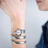 Buy Shop Just Cavalli Lunara Silver Dial Silver Steel Strap Watch for Women - JC1L397M0015 USA Online