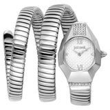 Buy Shop Just Cavalli Lunara Silver Dial Silver Steel Strap Watch for Women - JC1L397M0015 USA Online