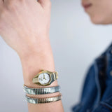 Buy Shop Just Cavalli Lunara Silver Dial Tri Tone Steel Strap Watch for Women - JC1L397M0095 USA Online