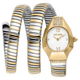 Buy Shop Just Cavalli Lunara Silver Dial Two Tone Steel Strap Watch for Women - JC1L397M0065 USA Online