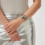 Buy Shop Just Cavalli Mesmerizing Blue Dial Silver Steel Strap Watch for Women - JC1L304M0015 USA Online